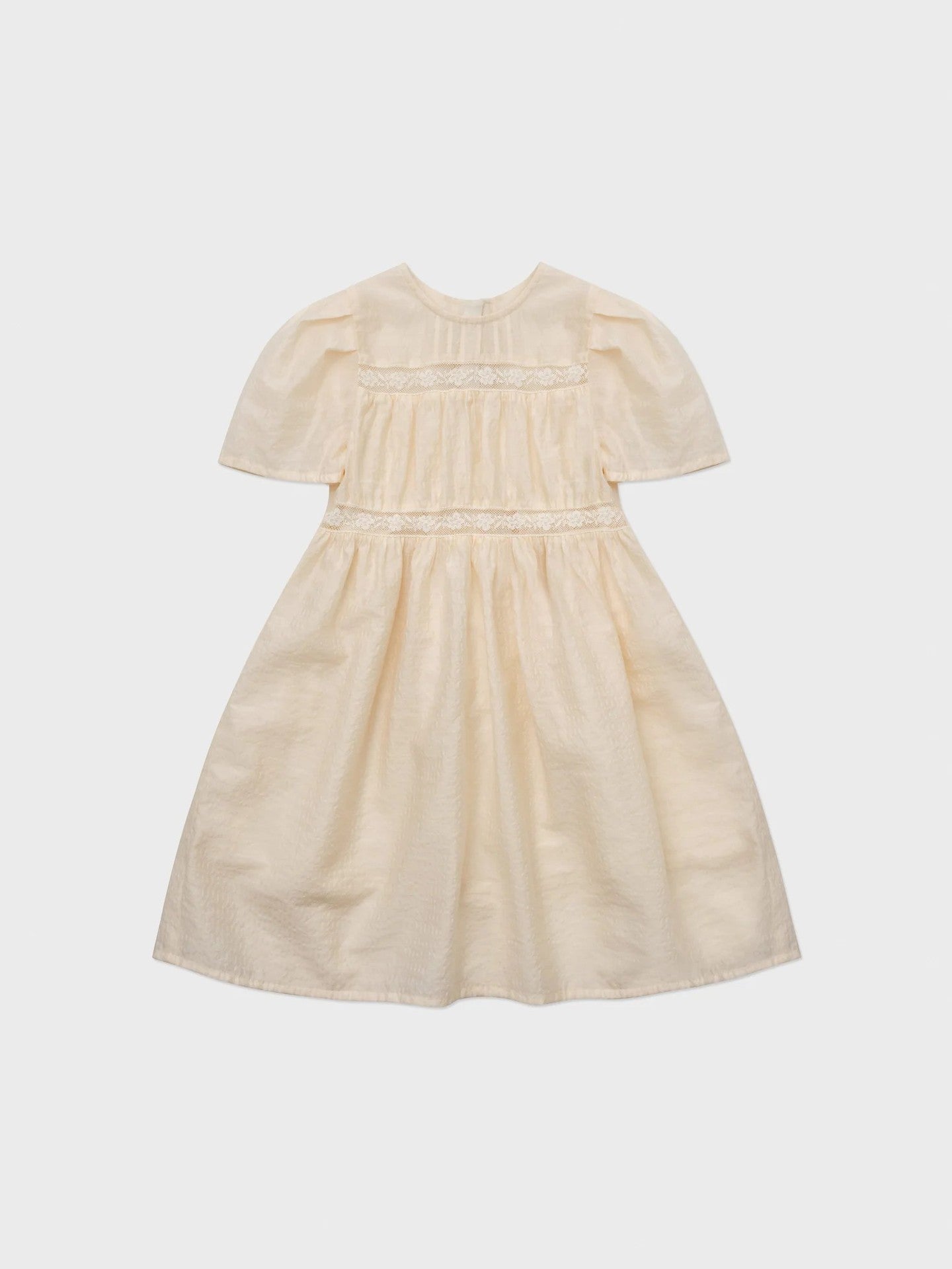 Toddler Girls A-Line Dress Short Sleeve Ruffle Back Cotton Kids Summer Casual Dresses
