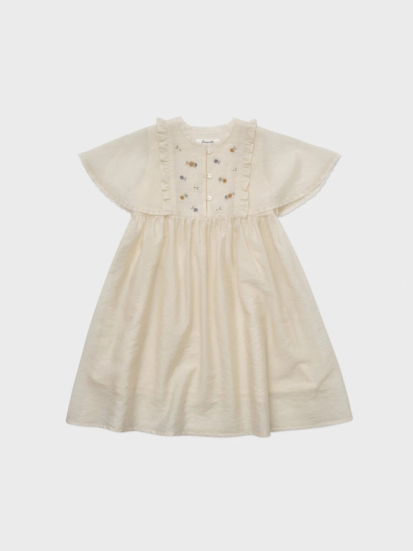 Toddler Girls A-Line Dress Short Sleeve Ruffle Back Cotton Kids Summer Casual Dresses