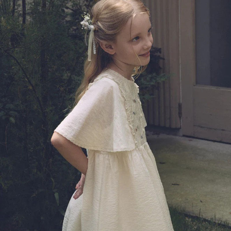 Toddler Girls A-Line Dress Short Sleeve Ruffle Back Cotton Kids Summer Casual Dresses